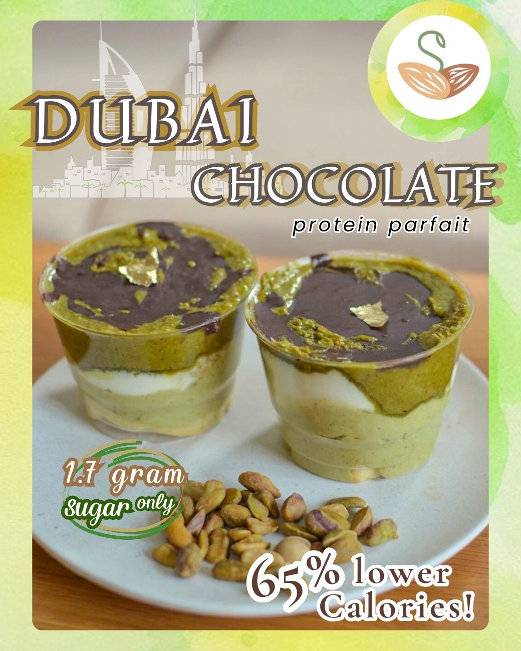 SS | Dubai Chocolate Protein Parfait