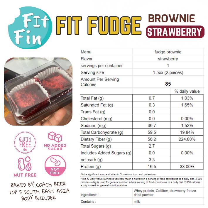 Fitfin | Hot selling high protein Fudge brownie ‧ 5 flavors #lowcaloriesugarfreedessert