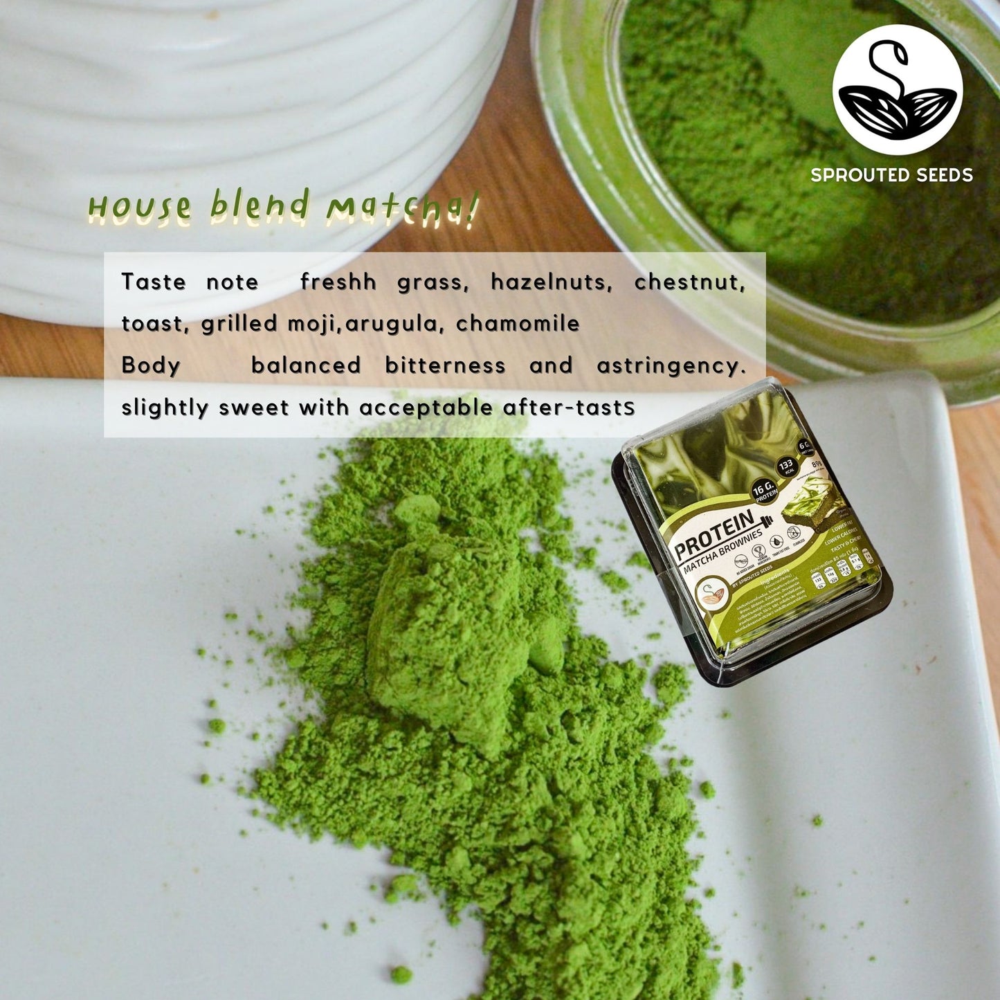 SS | Matcha brownies (protein formular) 高蛋白抹茶布朗尼蛋糕