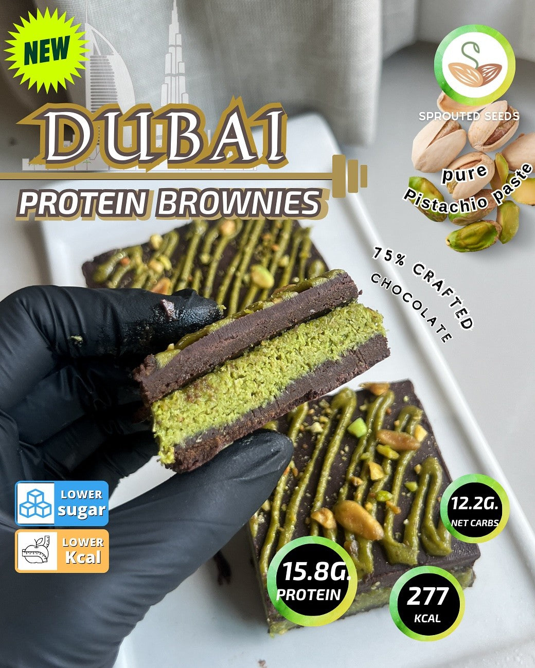 SS | Dubai protein brownies