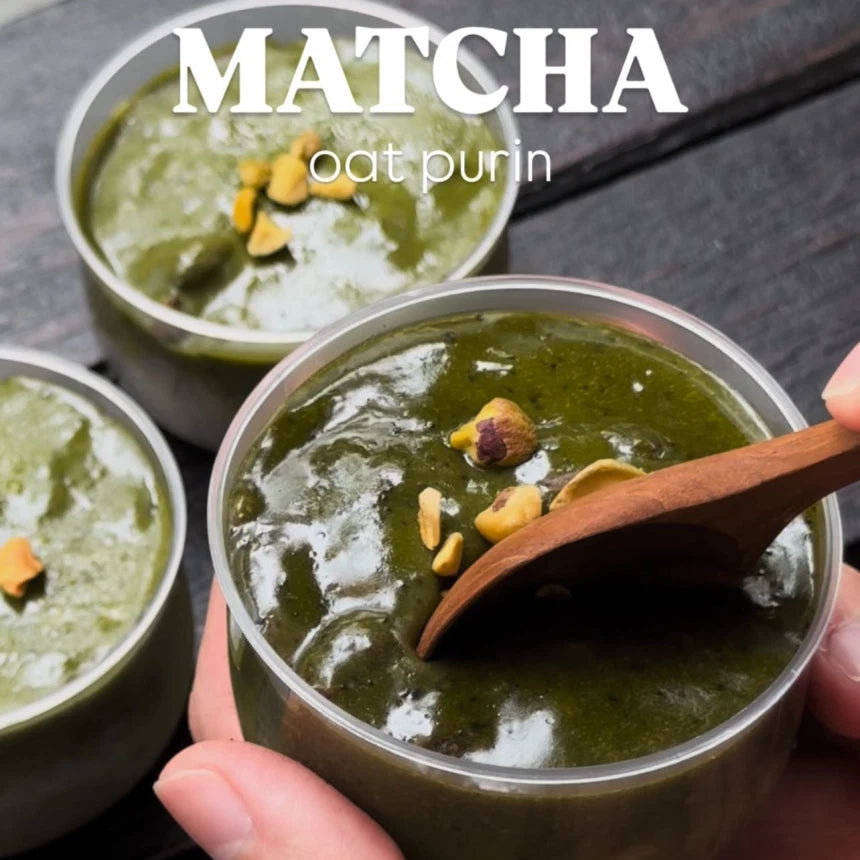 Peko | Matcha oat pudding
