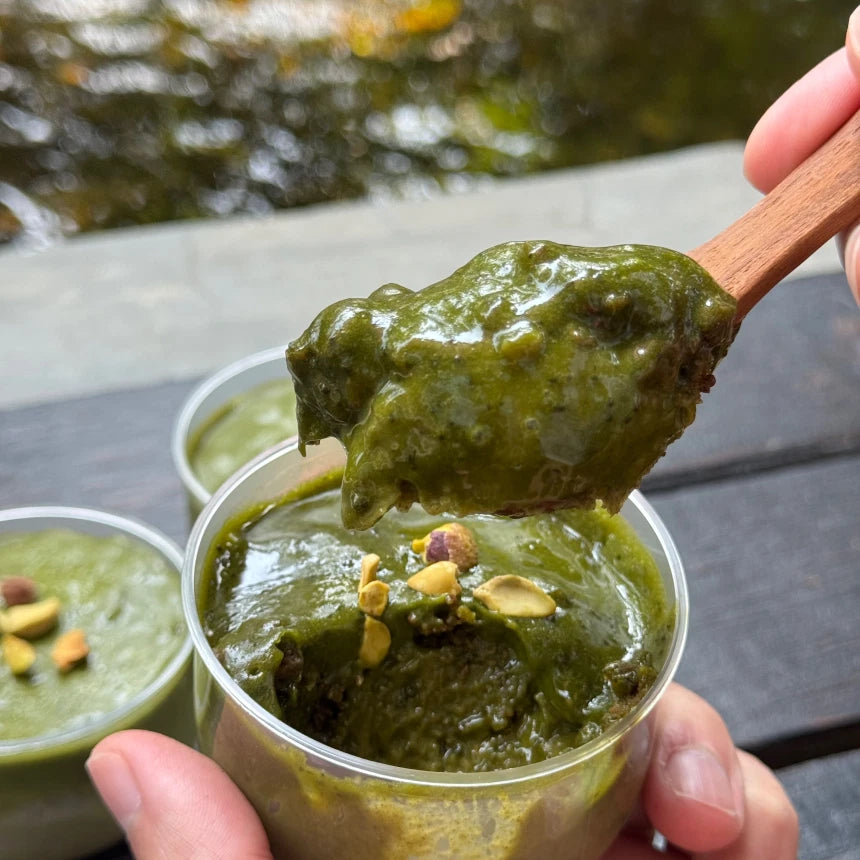 Peko | Matcha oat pudding