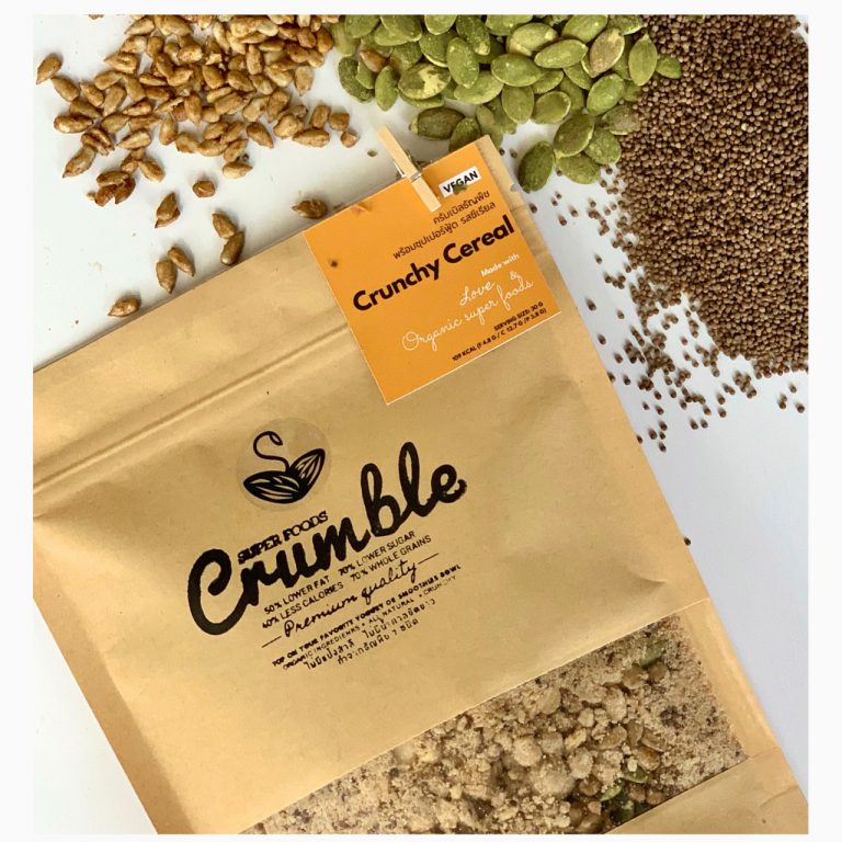Super food crumble, crunchy sunflower seeds cereal flavor