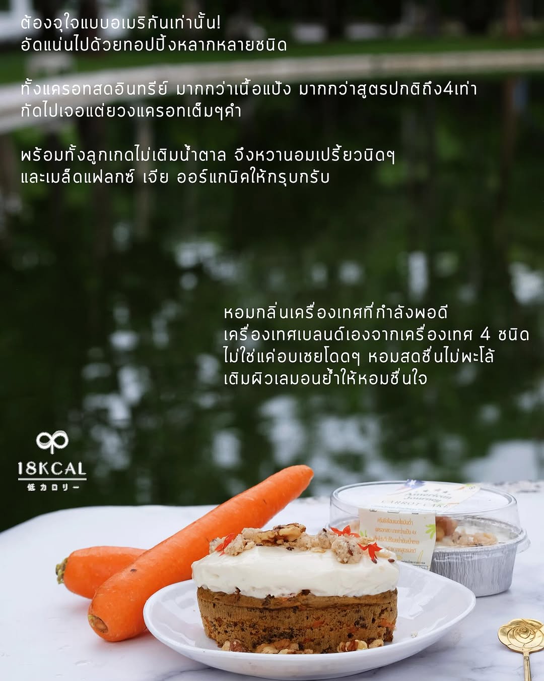 18 Kcal | American Journey Carrot Cake