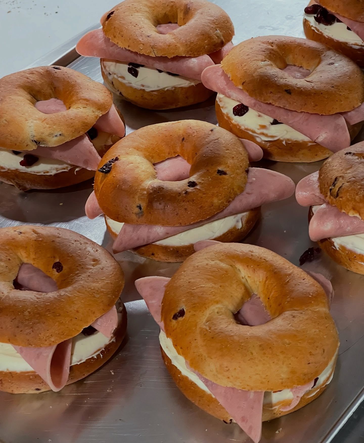 Peko | Bagel - Cranberry Mascarpone & Chicky Lean Ham