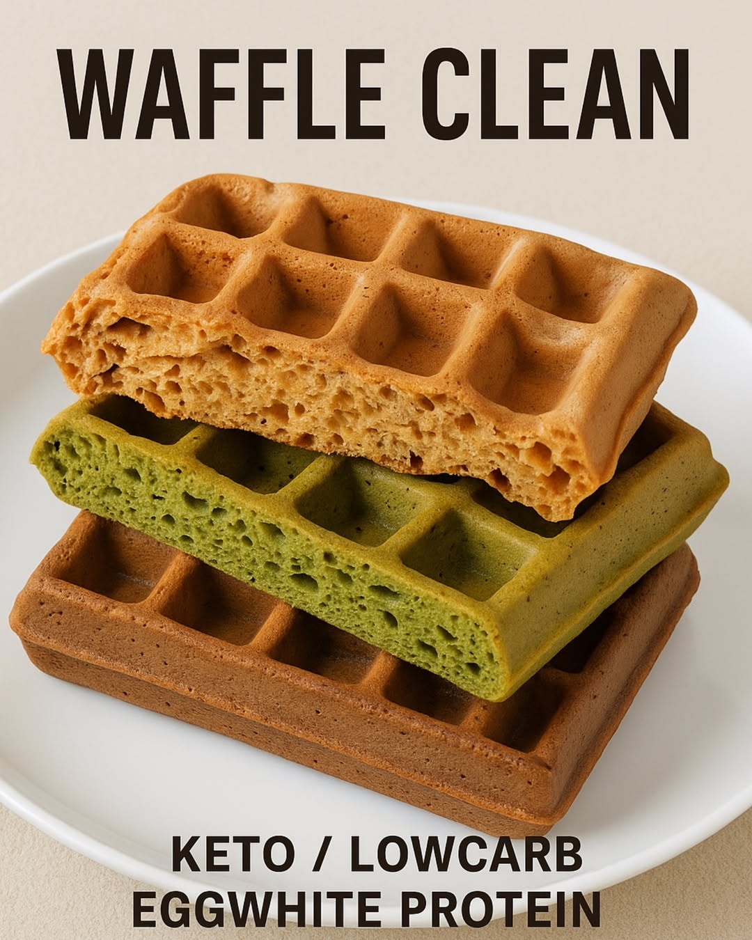 Fitfin | Waffle Clean – Keto Matcha