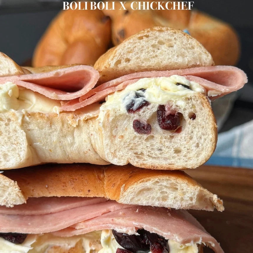 Peko | Bagel - Cranberry Mascarpone & Chicky Lean Ham