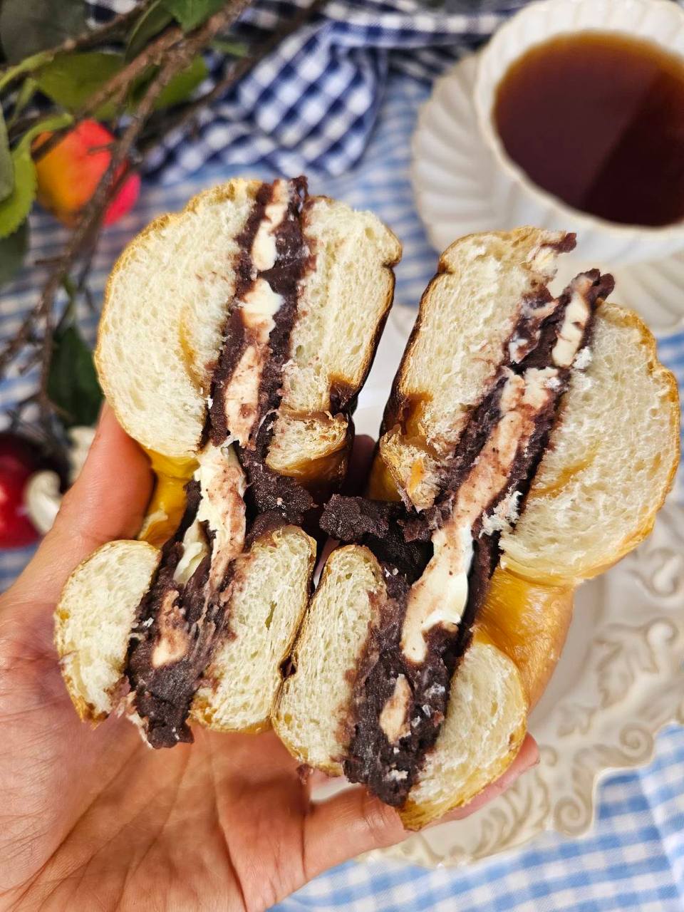 Lean life | Red Bean Yogurt Cream Cheese Bagel