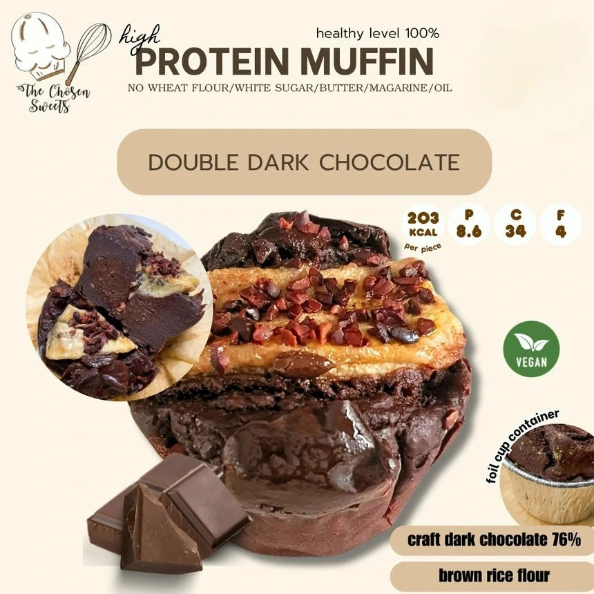 TCS | Protein Flourless muffin Chocolate high protein muffin‧ 4 flavors