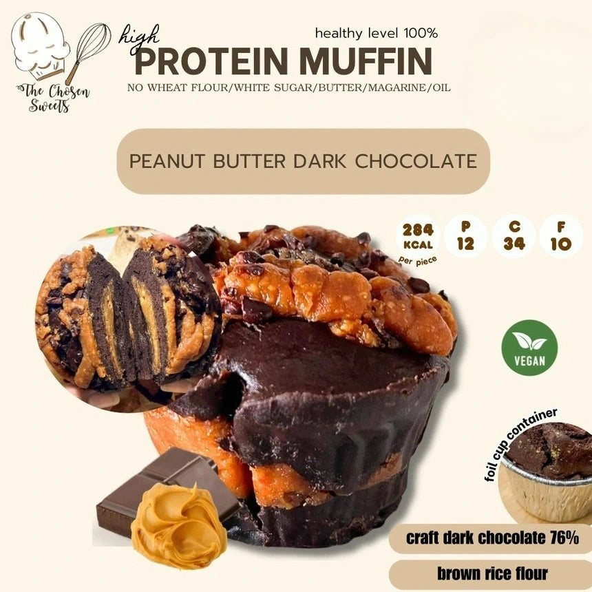 TCS | Protein Flourless muffin Chocolate high protein muffin‧ 4 flavors