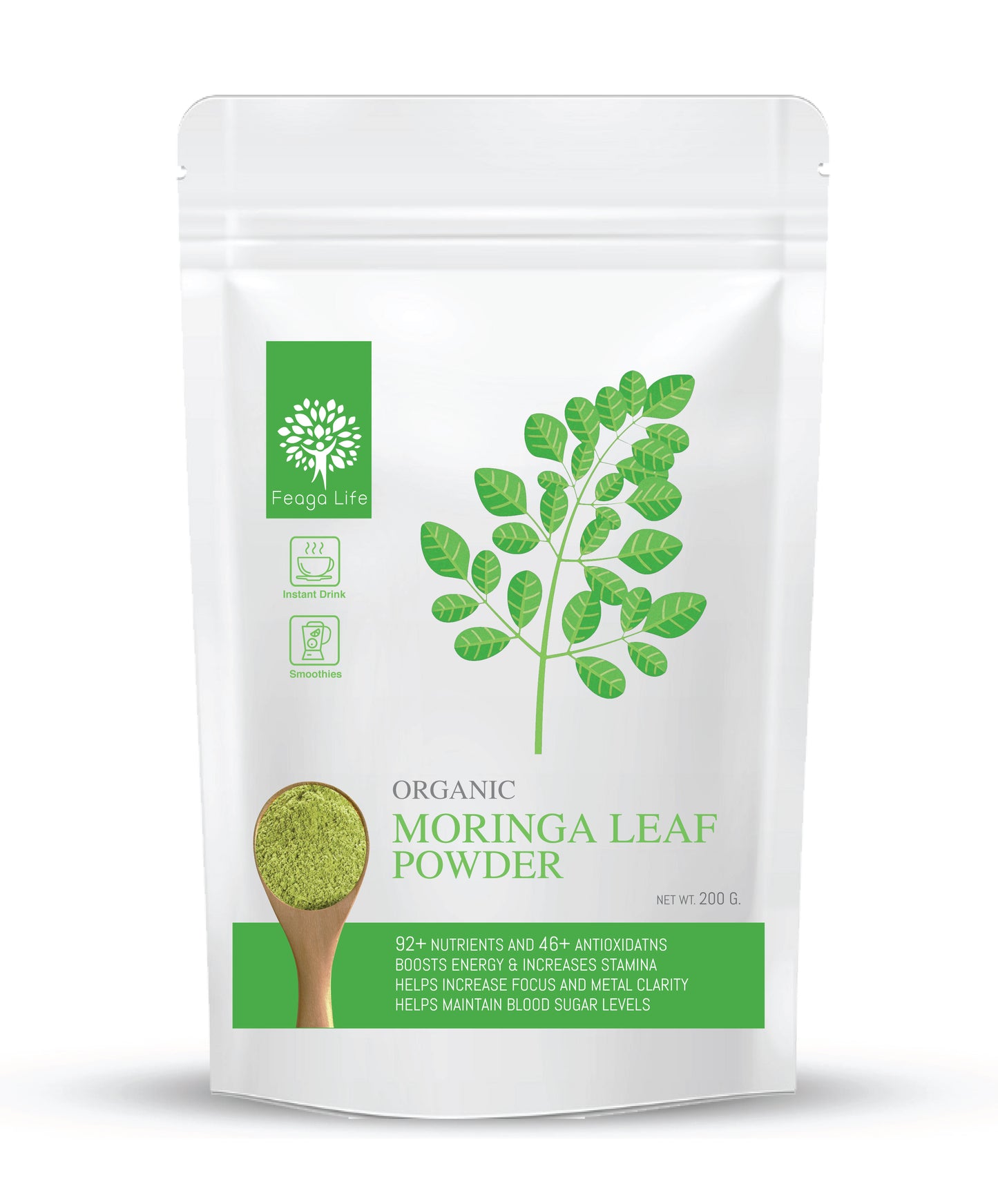 Organic Moringa Leaf Powder 200g