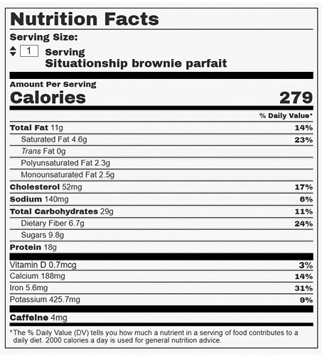 18 Kcal | SITUATIONSHIP Brownie Parfait