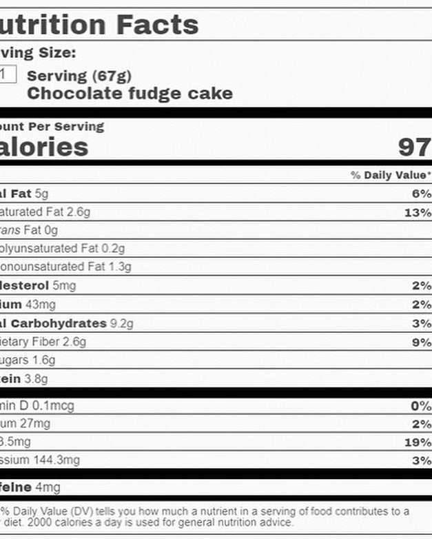 18 Kcal | Fudge cake (6款口味)