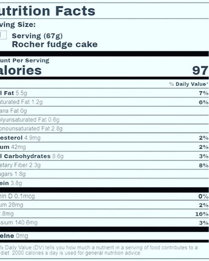 18 Kcal | Fudge cake (6款口味)