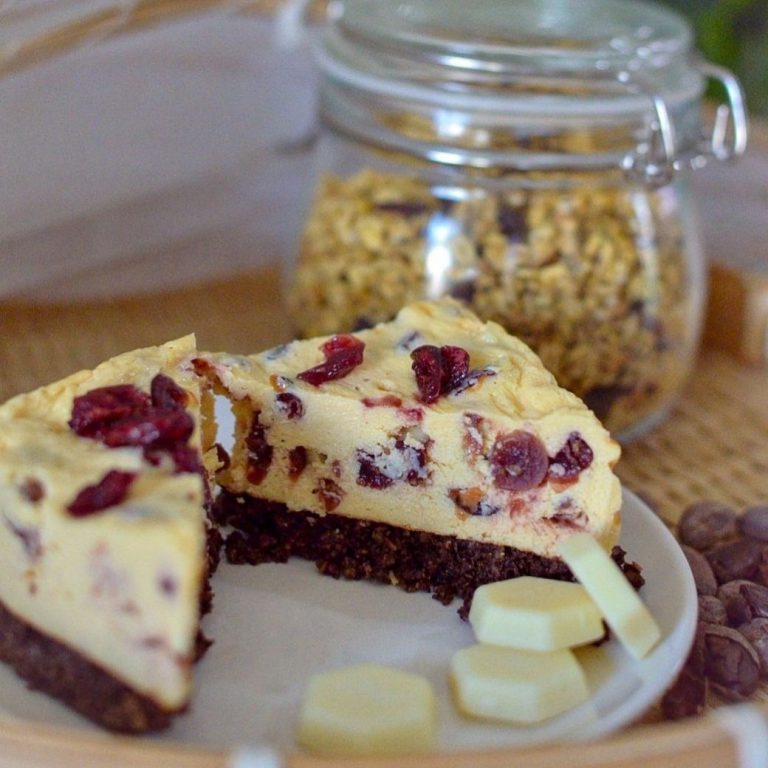 SS | White chocolate & cranberries cheese cake(protein formular) 白朱古力蔓越莓高蛋白芝士蛋糕
