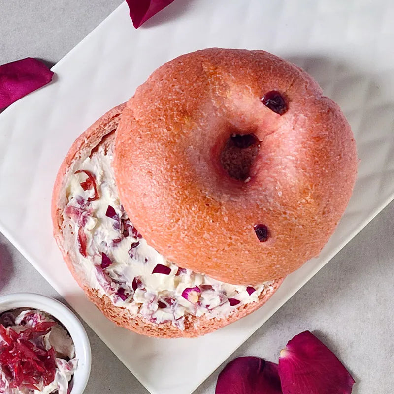 Original flavor | Rose roselle cheese bagel #sugar-reduced bagel