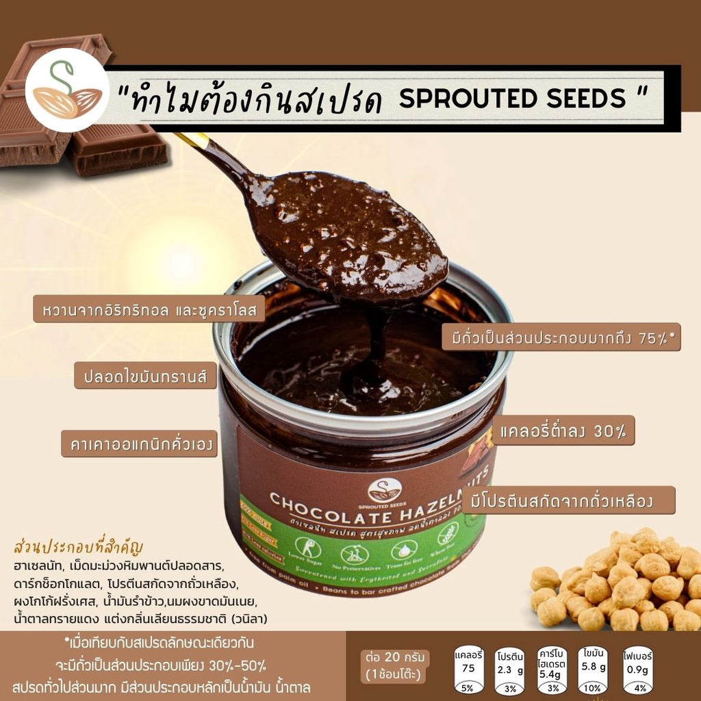 Chocolate hazelnuts spread 140g