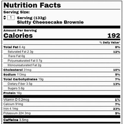 18 Kcal |  Slutty Cheesecake Brownie 高蛋白三重脆脆芝士蛋糕