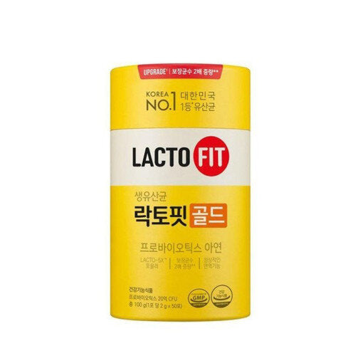 LACTO-FIT Upgraded 5X Intestinal Health Probiotics (50 Strips x 2G) 