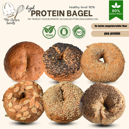 TCS | Protein Bagel Pang High protein bagel‧ Healthy breakfast choice‧ 6 flavors