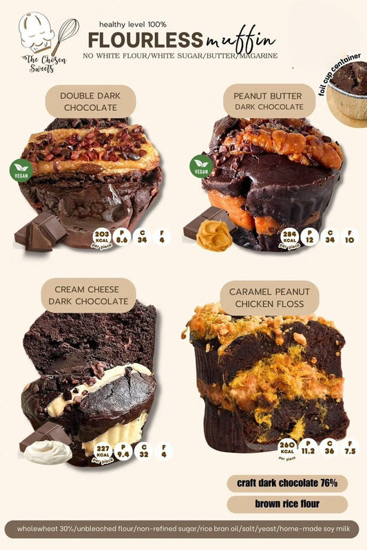 TCS | Protein Flourless muffin Chocolate high protein muffin‧ 4 flavors