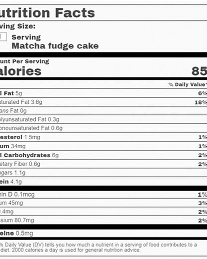 18 Kcal | Fudge cake (6款口味)