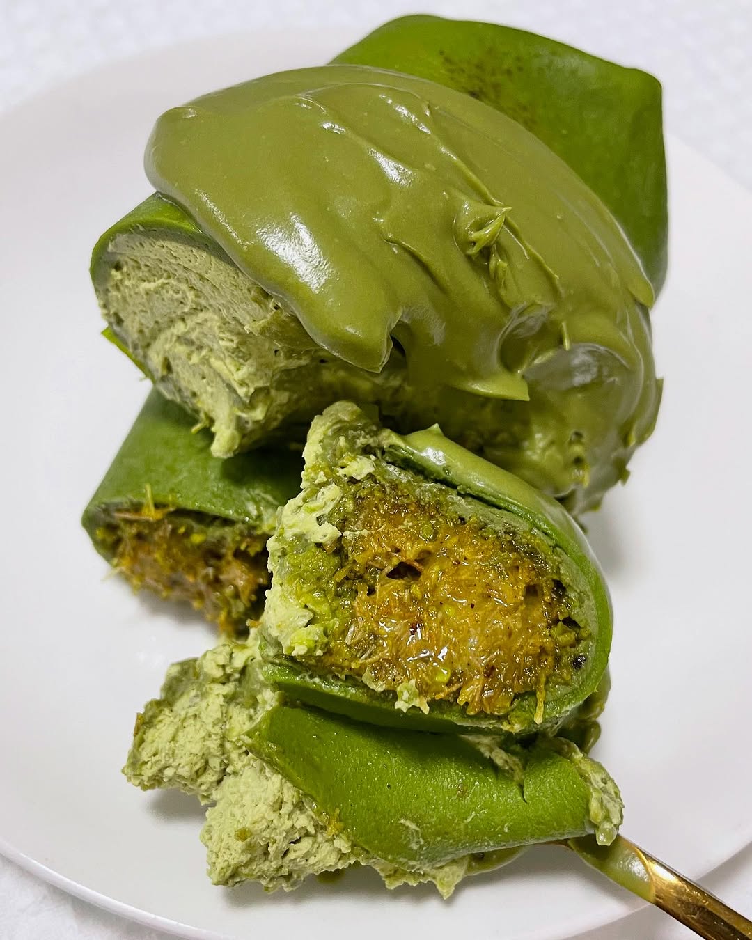 Lean life | Matcha Pistachio Japanese Crepe 日式開心果抹茶班戟
