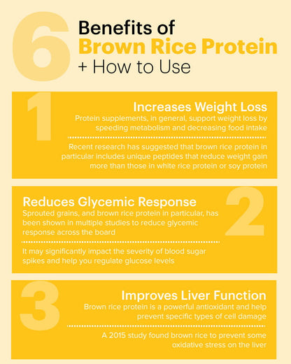 Organic plant-based brown rice protein powder | Increase protein intake