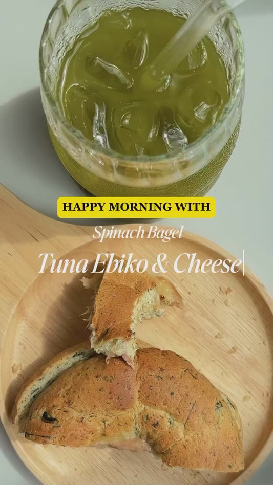 PEKO | Bagel -  Spinach Tuna Ebiko Cheese