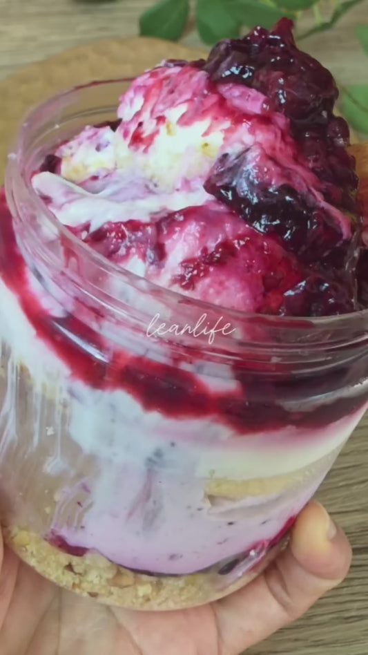 Lean life |  Mixed Berry Cheese Layer, Protein Rice Cake
